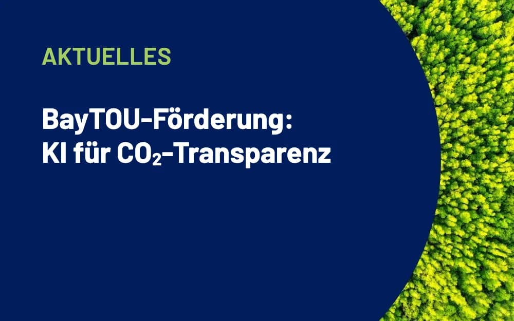 Telusio erhält BayTOU-Förderung – KI für CO₂-Transparenz und Product Carbon Footprints