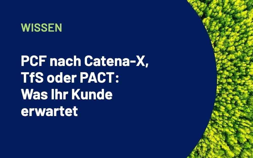 PCF nach Catena-X, TfS oder PACT: Was Ihr Kunde erwartet