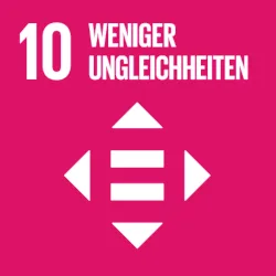 Logo des SDGs "Weniger Ungleichheiten"