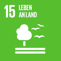 Logo des SDGs "Leben an Land"