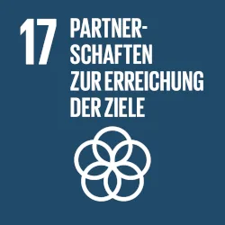 Logo des SDGs "Partnerschaften zur Erreichung der Ziele"