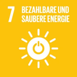Logo des SDGs "Bezahlbare und saubere Energie"