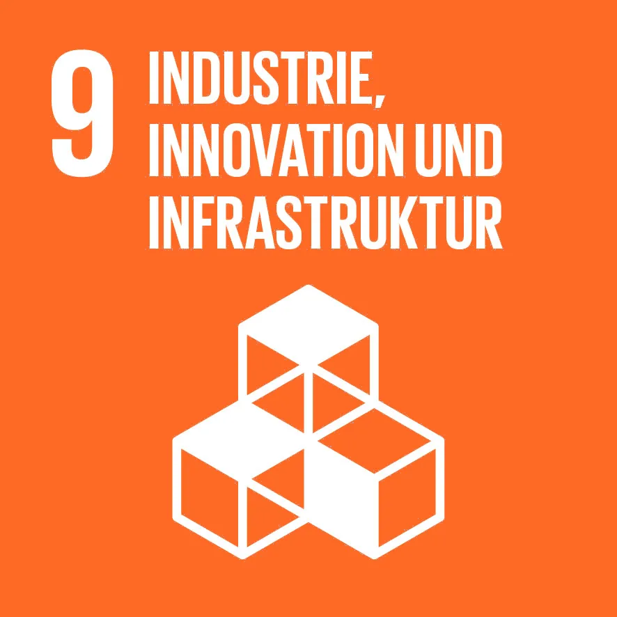 Logo des SDGs "Industrie, Innovation & Infrastruktur"